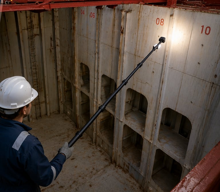 Remote Inspection Technique for cargo hold