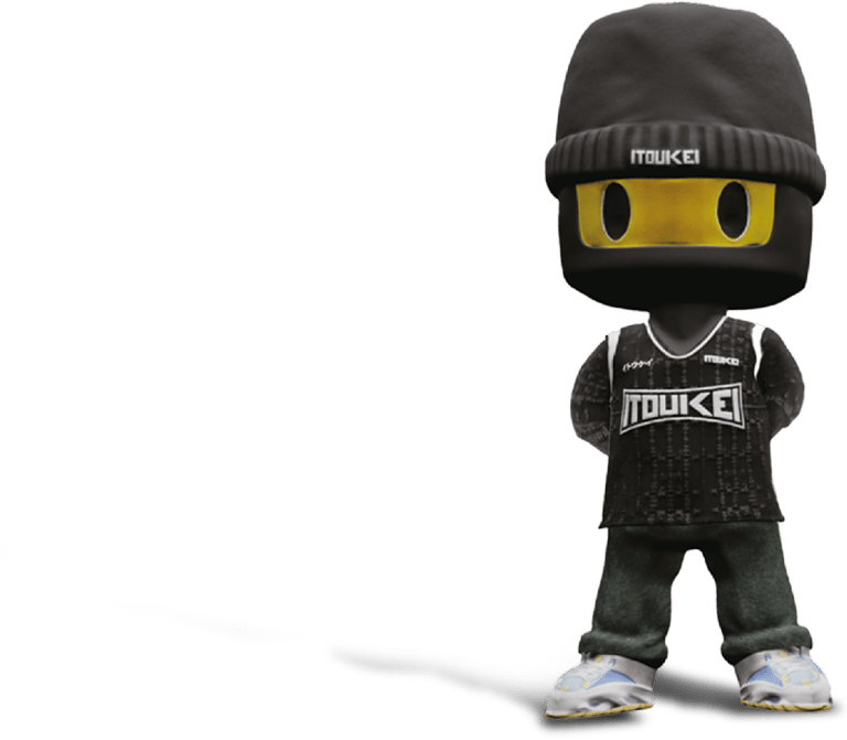 a cartoon ninja ninja with a black hat and a black hat