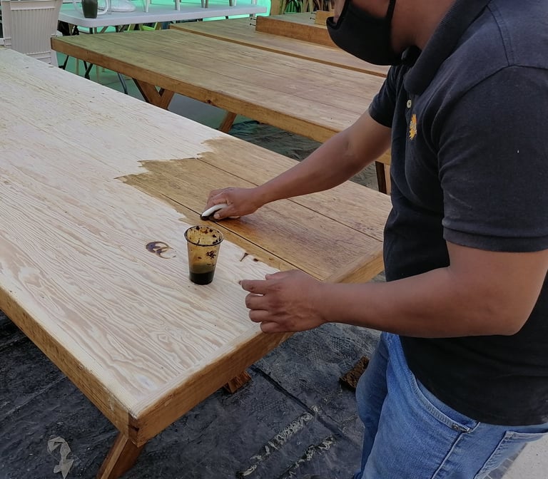 Tablon Rectangular de Madera Fiestas del Sol Mobiliario www.sillasymesasfiestasdelsol.com