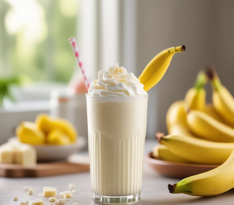 Deliciously Creamy Banana Milkshake Recipe