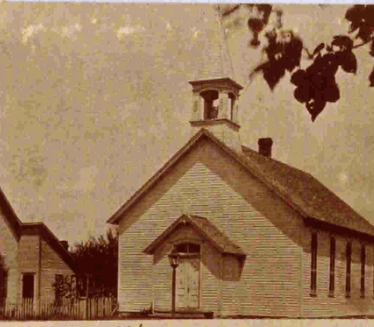 The first Moran United Methodist Building located at Second and Sycamore
