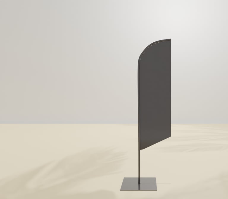 custom printed beach flag