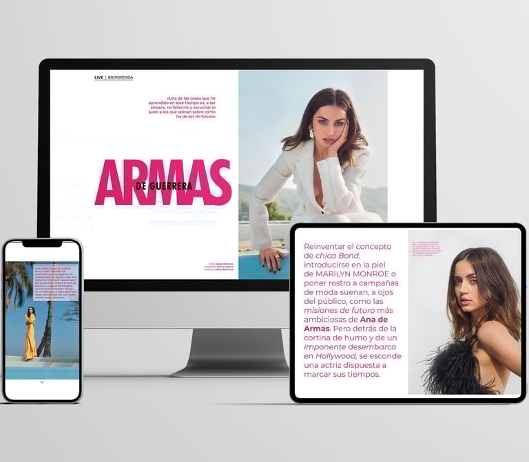 Diseño editorial interativo Lativa Magazine