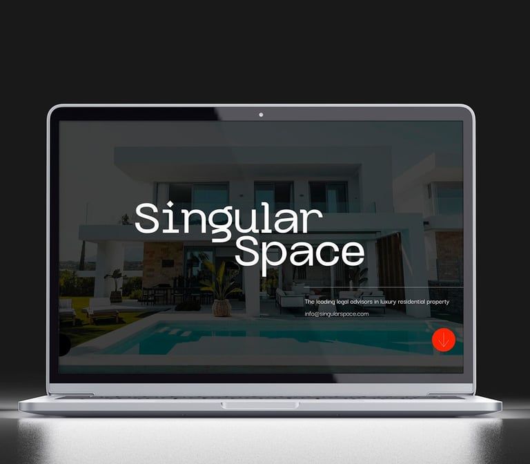 diseño web Singular Space