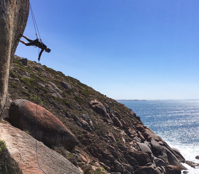 Private customised rock climbing and abseiling adventure for groups in South Australia