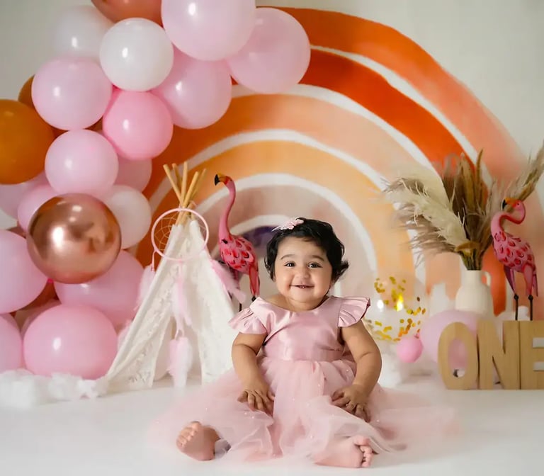 Cakesmash photography boho theme background pink