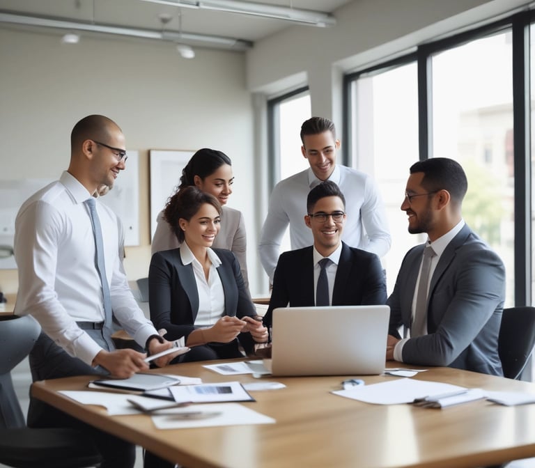 A colorful advertisement featuring bold text in Italian promoting free services. Large text reads 'SERVIZI GRATIS! AFFILIATI ADESSO' with phrases contained in vibrant geometric shapes and bubbles. The ad highlights an offer starting from 2023 and includes marketing elements like a website, advertising, and magazine.