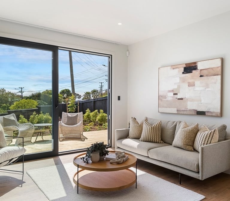 Indoor outdoor flow Browns Bay new build - Highend Homes