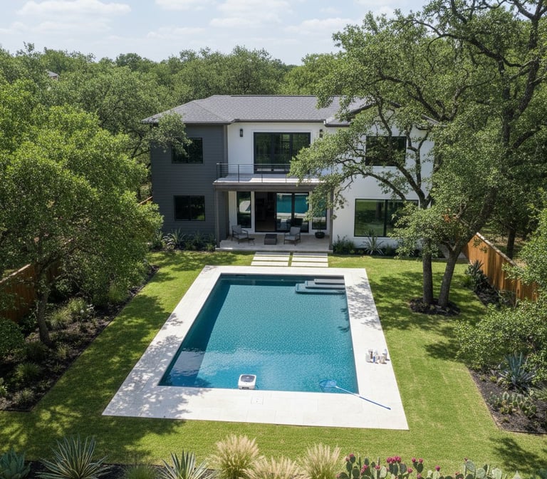 clean swimming pool in Round Rock Texas