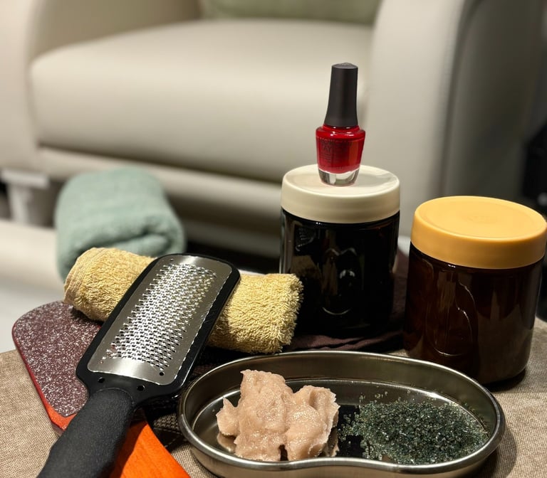 image of manicure tools and lotions