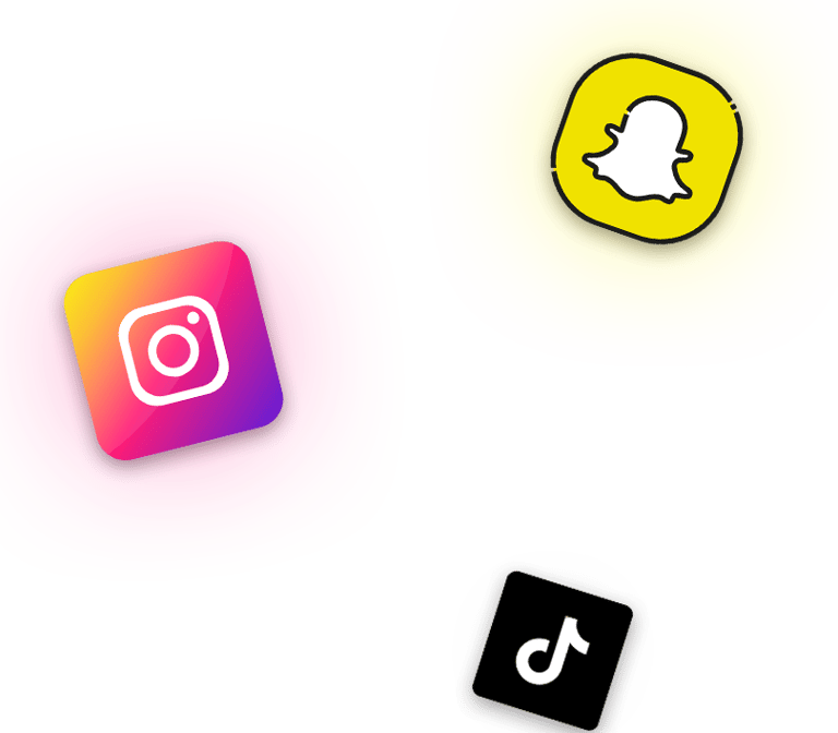 a group of different types of social media and social media