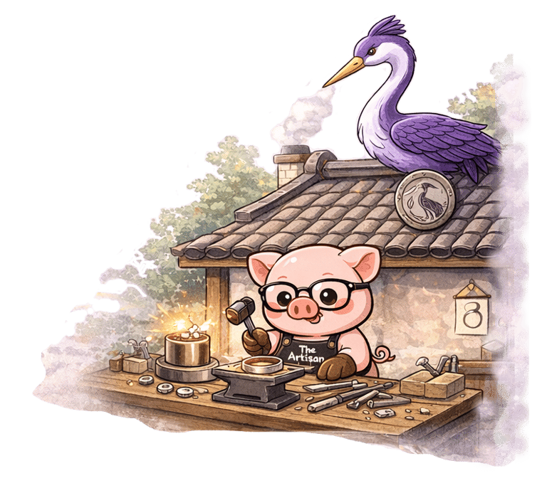 Milo and Lyra, whimsical silver characters from The Artisan Lab Designs keepsake collection