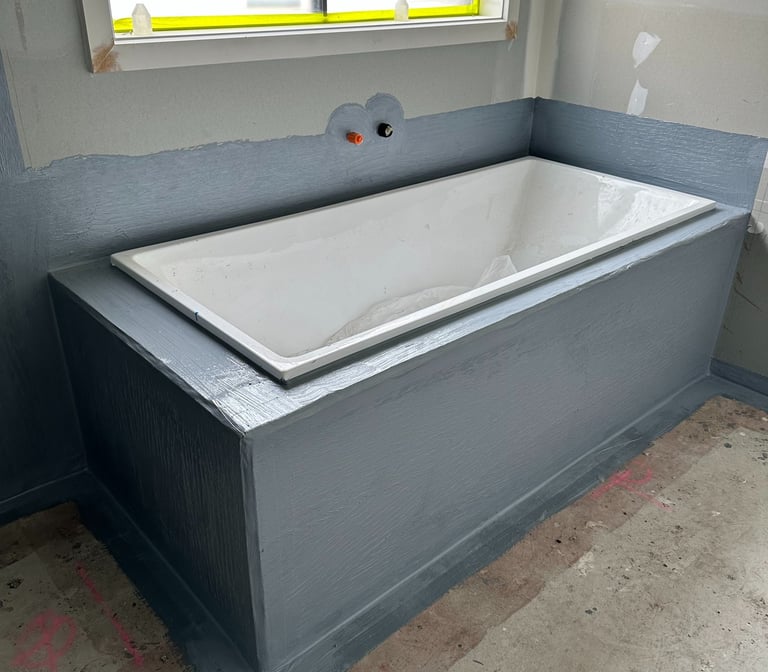 Shieldmate bathtub waterproofing