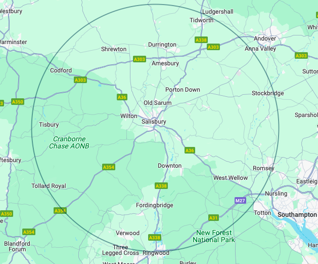 Map of Area covered