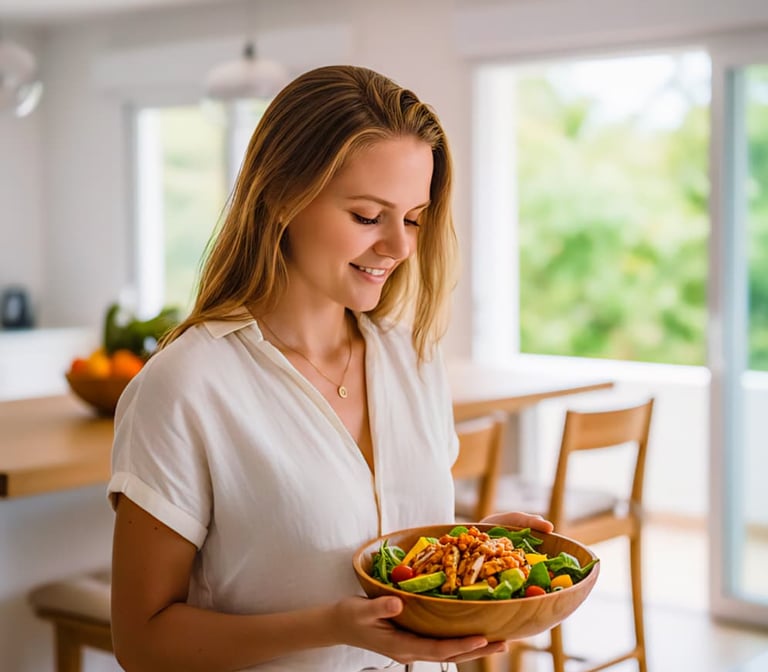 Une nutritionniste prenant en charge une patiente pour rééquilibrer son alimentation en Martinique