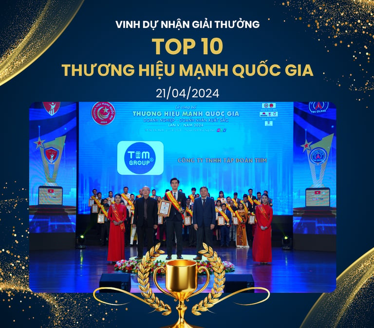 Tiim Group - Top 10 thương hiệu mạnh quốc gia
