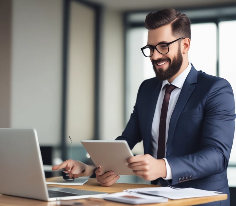 A group of diverse entrepreneurs collaborating over a startup project in a modern office.