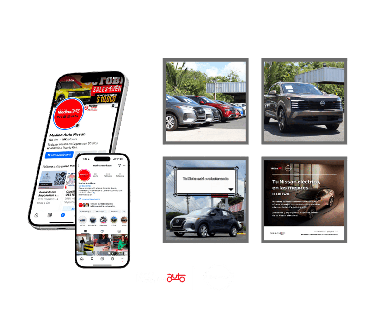 a phone screen showing a picture of a car with a red button