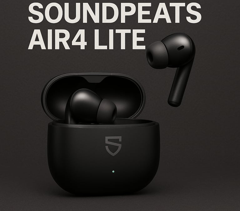 um par de fones de ouvido com as palavras som do som