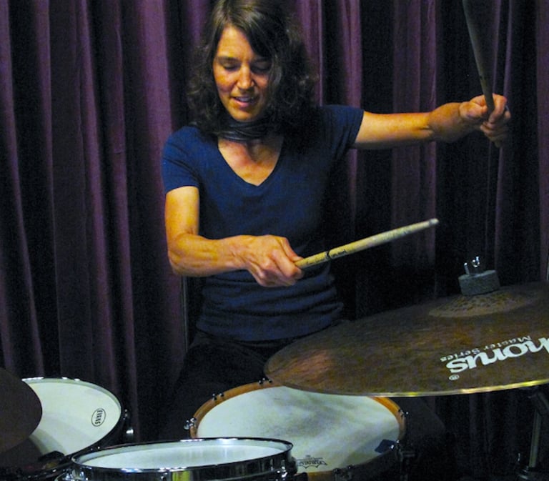 Carrie Jahde, based in San Francisco, performs and teaches drum lessons worldwide
