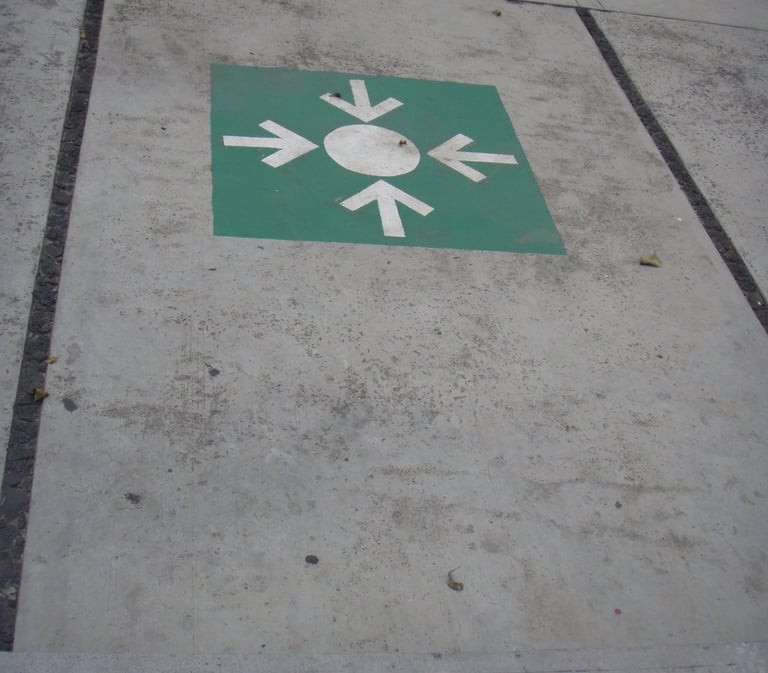 Señalética para indicar Ubicación de Punto de Reunión