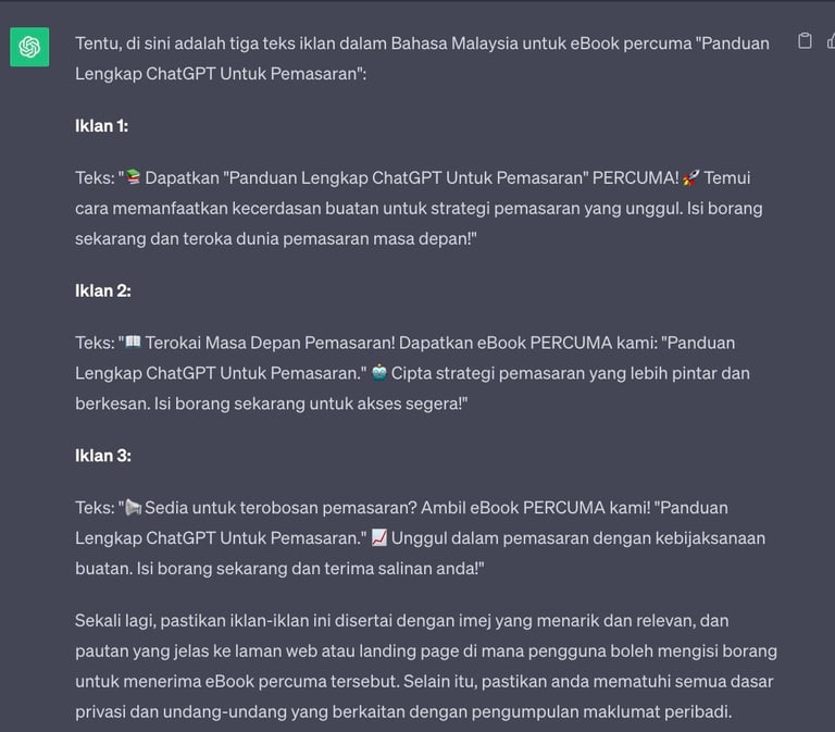 Chatgpt untuk pemasaran