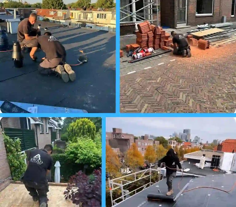 Awad Solutions dakdekkers aan het werk