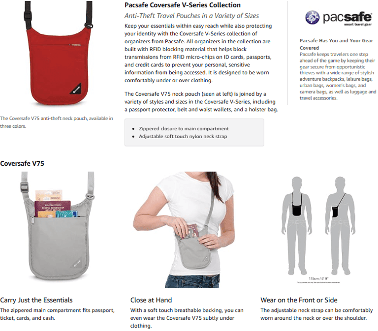 RFID travel organizer Stylish travel accessories laid out for packing inspiration