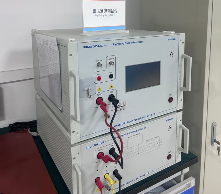 LED Lightning surge testing