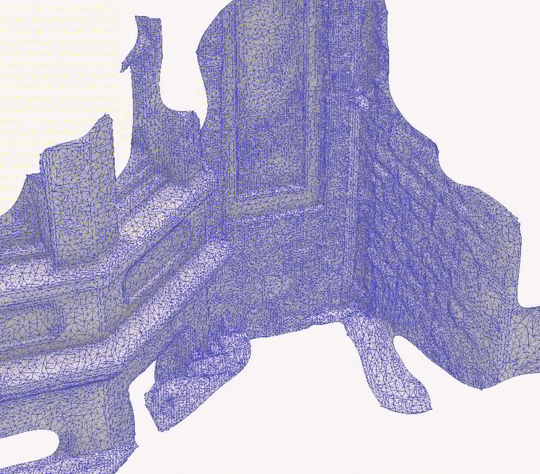 Lidar Scan with Mesh