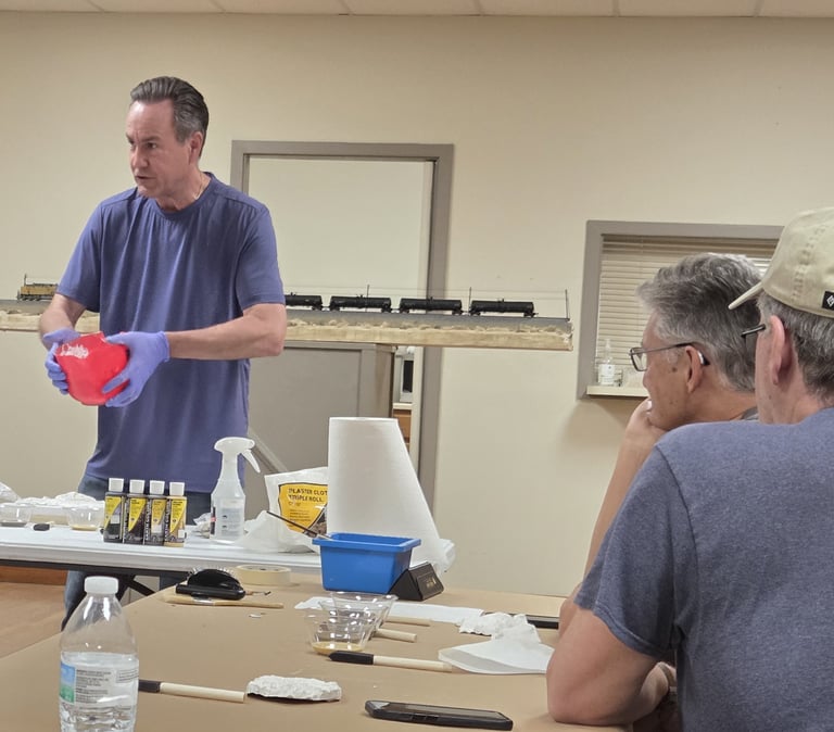 Member class at Arizona Model Railroad Club