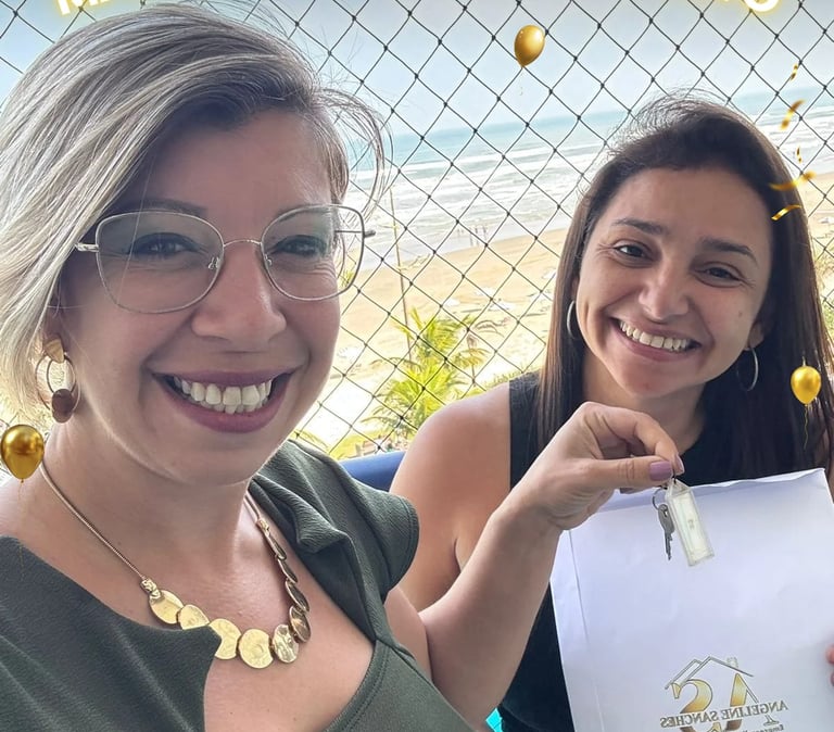 Mais uma entrega de chaves, cliente satisfeita