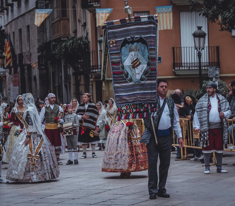 Ofrenda a la virgen