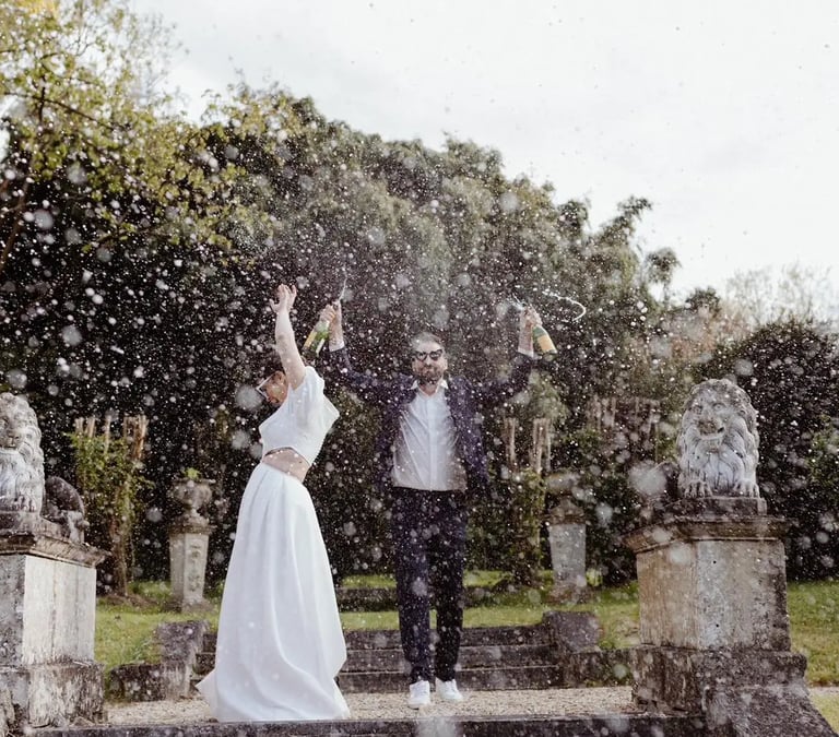 douche de champagne mariage
