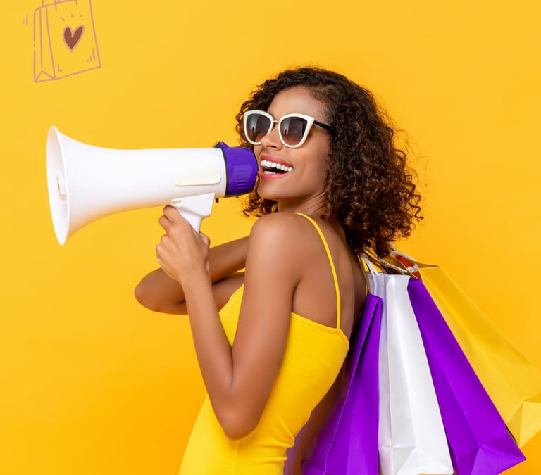 Convite visual para entrar no grupo de promoções