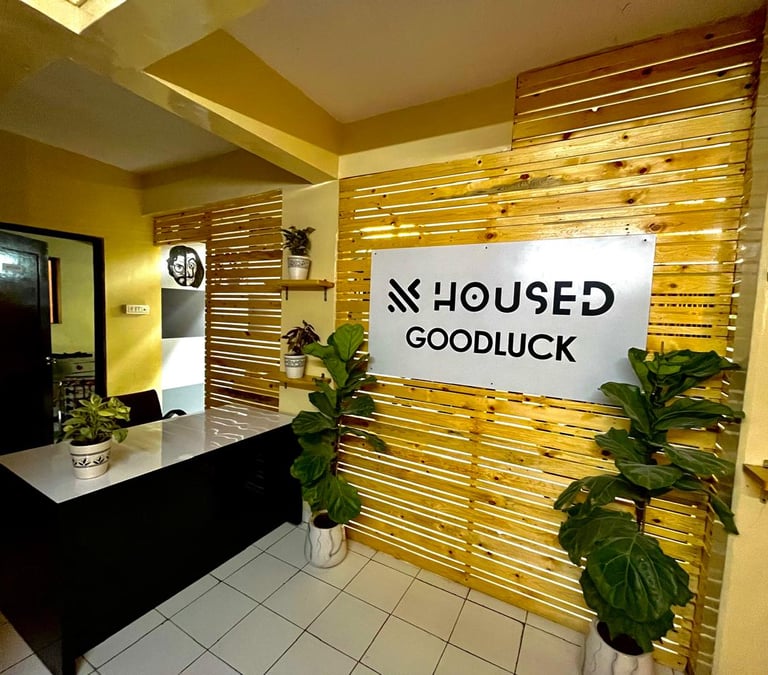 Student study area and lounge near Symbiosis