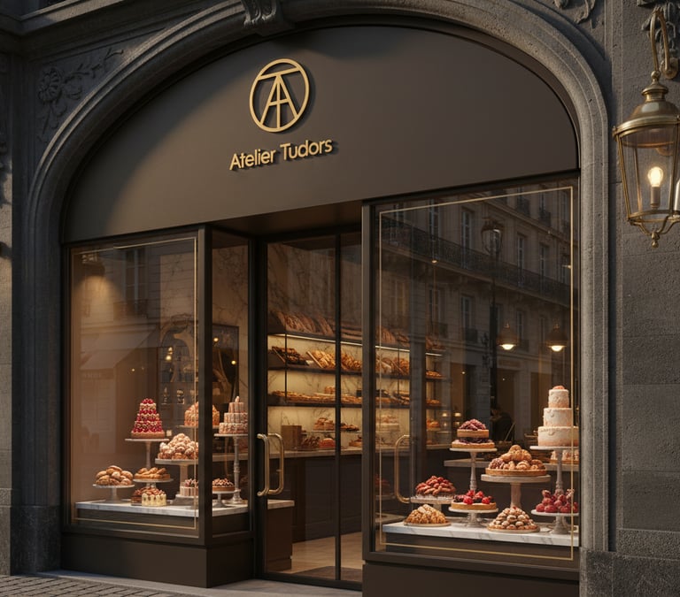 Atelier Tudors enseigne magasin pâtisseries & viennoiseries