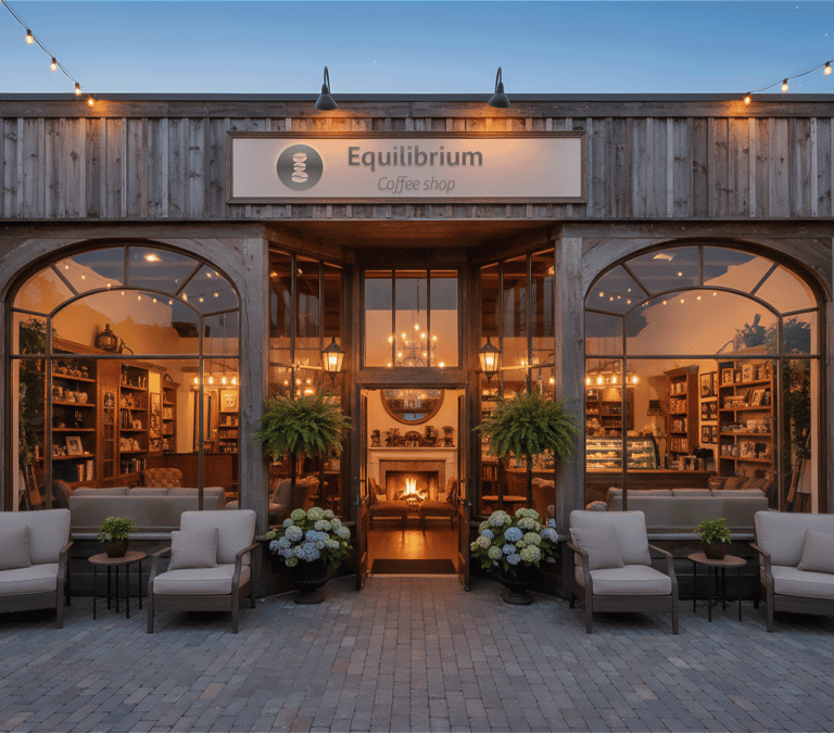 Enseigne Equilibrium Coffee Shop