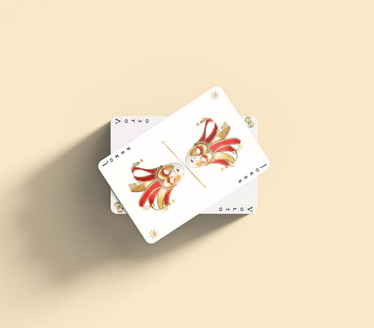 Carte avec masques Carnaval de Venise, masque joker