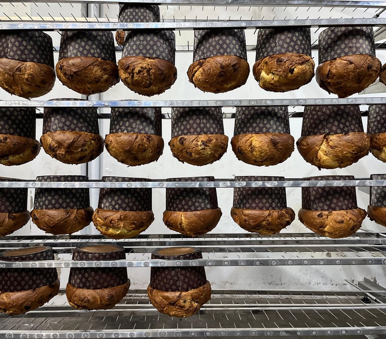 Panettone feito com técnica Italiana