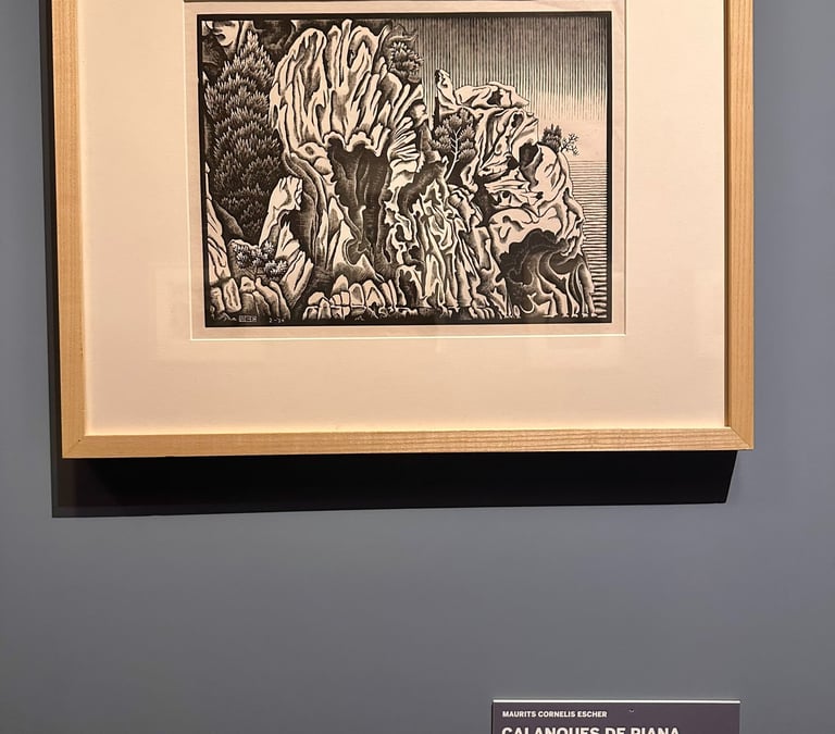 Calanches of Piana, Corsica, 1934, Wood Engraving ©16mag