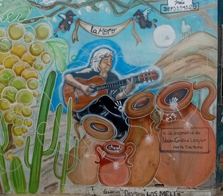 MURAL HOMENAJE A "LA MORO" - MAU 