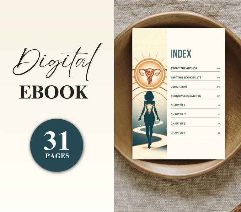 ebook cover showing the table of content