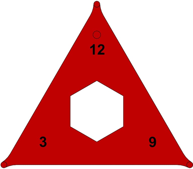 Estrella angular fuego