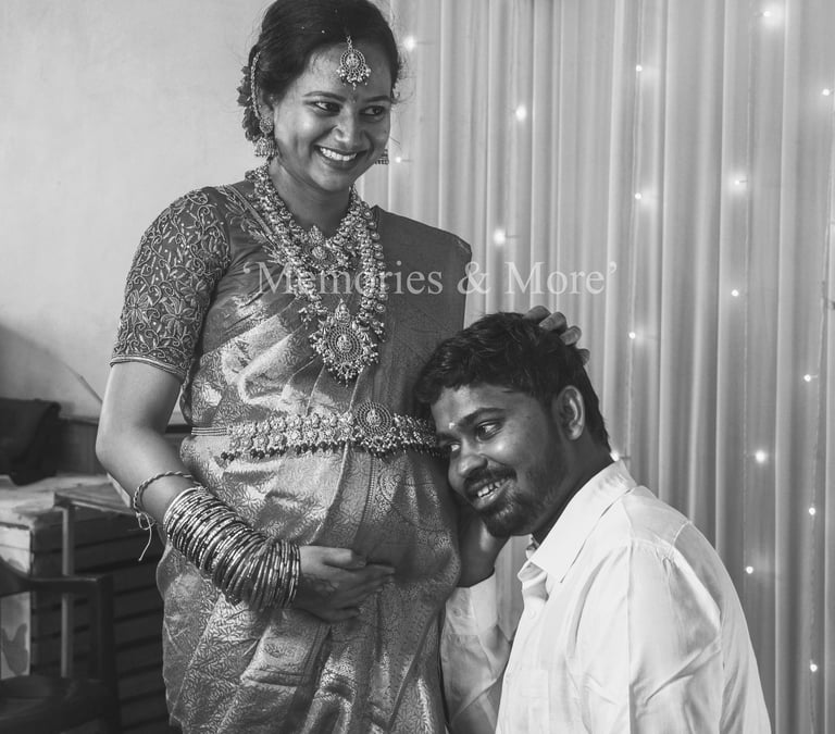 A bride wearing traditional Indian bridal jewellery and attire captured in a candid portrait by Memo