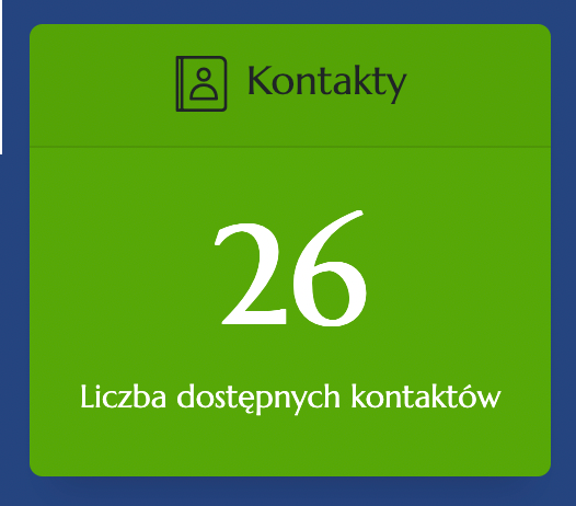 kafelek menu kontakty