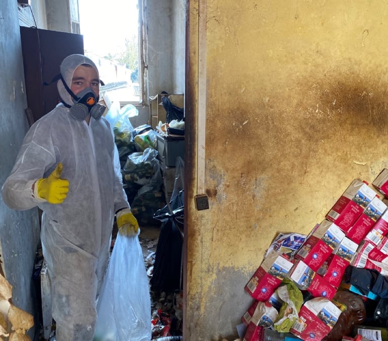 NHC réhabilitation logement nettoyage et débarras syndrome de Diogène.