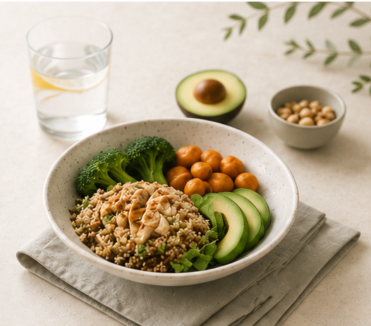 Platillo balanceado elaborado por paciente de nutrición  personalziada