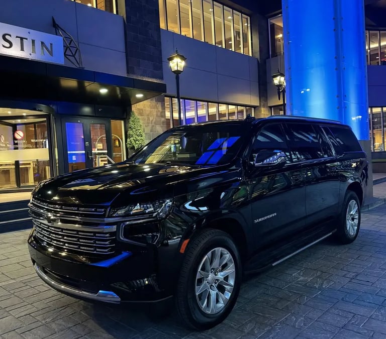 Luxury SUV chauffeur service from Brampton to Niagara Falls
