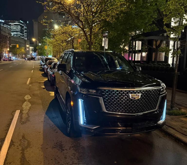 Luxury SUV transportation for Blue Mountain ski trips